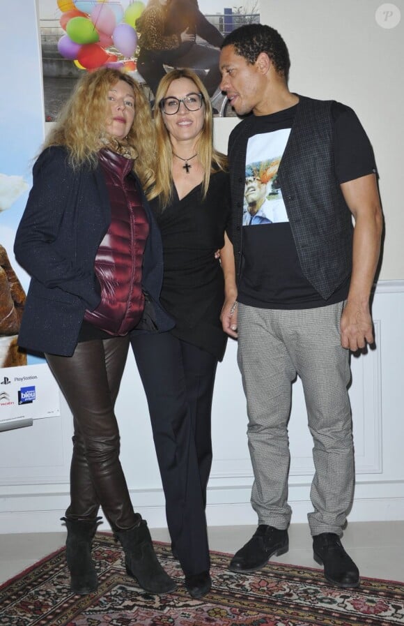 Mathilde Seigner, JoeyStarr et Stéphanie Murat pendant le photocall du film Max à l'occasion du 21e Festival du Film de Sarlat le 14 novembre 2012.