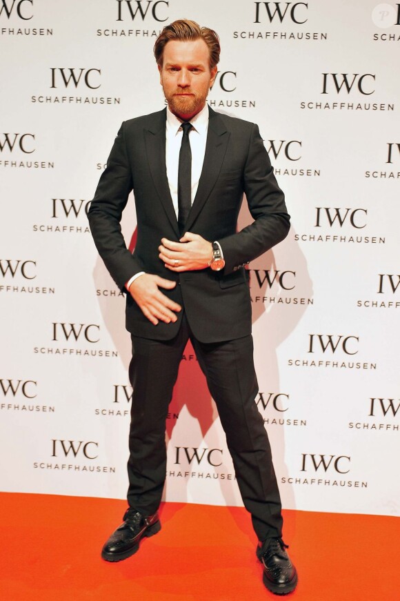 Ewan McGregor pose sur le tapis genevois. (Photo du 22 janvier 2013)