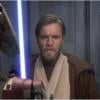 Ewan McGregor dans le costume d'Obi-Wan Kenobi.