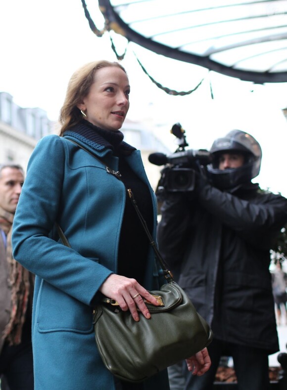 Florence Cassez de retour à l'hotel Bristol où elle a séjourné après s'être rendue chez France Televisions à Paris le 25 Janvier 2013