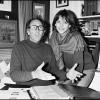 Claude Pinoteau, réalisateur de La Boum, et Sophie Marceau, son actrice, en 1982