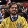 Prince Carl Philip de Suède supporte l'équipe de Suède au concours du Bocuse d'Or, à Lyon, le 29 janvier 2013.