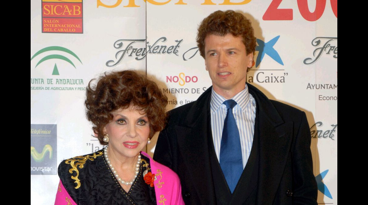Photo : Gina Lollobrigida et son ex-fiancé Javier Rigau Rafols à ...