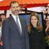 Felipe et Letizia d'Espagne ont inauguré le 30 janvier 2013, jour du 45e anniversaire du prince, le Fitur, salon international annuel du tourisme de Madrid.