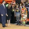 Le prince Felipe et la princesse Letizia d'Espagne inauguraient le 30 janvier 2013, jour du 45e anniversaire du prince, le Fitur, salon international annuel du tourisme de Madrid.