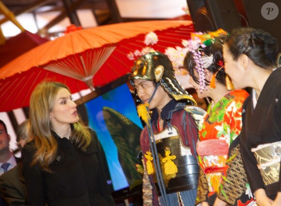 Felipe et Letizia d'Espagne inauguraient le 30 janvier 2013, jour du 45e anniversaire du prince, le Fitur, salon international annuel du tourisme de Madrid.