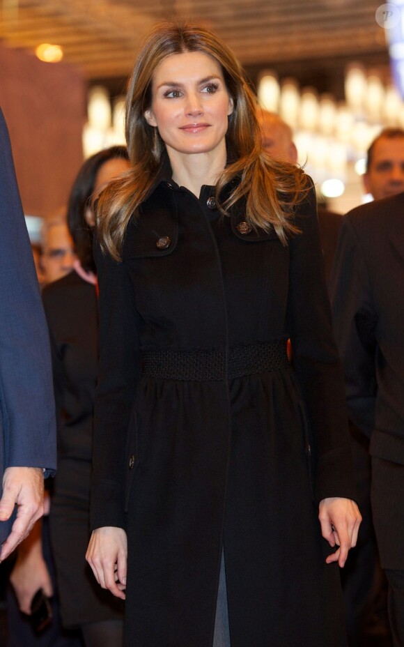 Felipe et Letizia d'Espagne inauguraient le 30 janvier 2013, jour du 45e anniversaire du prince, le Fitur, salon international annuel du tourisme de Madrid.