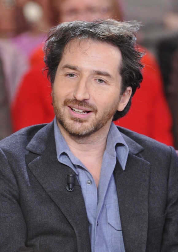 Edouard Baer à l'enregistrement de l'émission Vivement Dimanche à Paris, le 29 Janvier 2013, et qui sera diffusée le 3 février 2013.