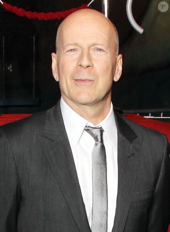 Bruce Willis droit et honoré pour les 25 ans de Die Hard à Los Angeles, le 31 janvier 2013.