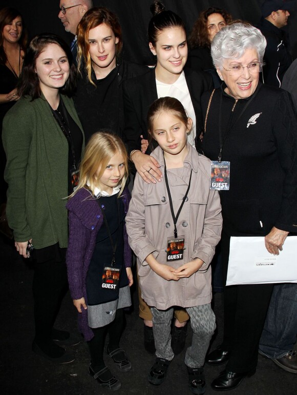 Rumer Willis, Tallulah Willis et la mère de Bruce, Marlene Willis présents pour les 25 ans de Die Hard à Los Angeles, le 31 janvier 2013.