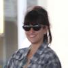 Penélope Cruz, souriante à son arrivée à l'aéroport international de Lynden Pindling à Nassau, capitale des Bahamas pour prendre un vol pour Miami. L'actrice espagnole de 38 ans est enceinte de son 2eme enfant. Le 31 janvier 2013.
