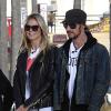 Heidi Klum tourne une séquence pour Germany's Next Topmodel dans un skate park à Venice Beach avec ses deux jurés, le photographe Enrique Badulescu et le consultant artistique Thomas Hayo. Le 1er février 2013.