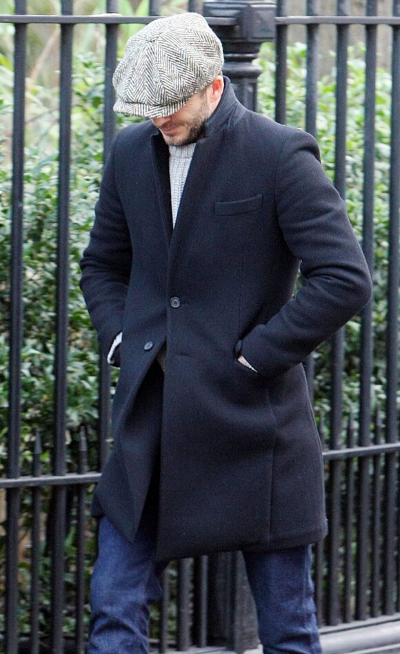 David Beckham, discret dans les rues de Londres le 4 février 2013