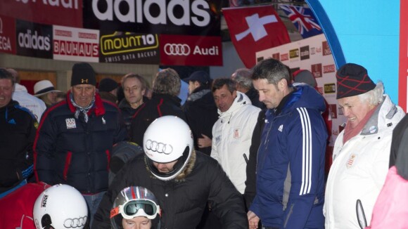 Albert de Monaco, tout heureux, retrouve les sensations du bob à Saint-Moritz