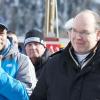 Le prince Albert de Monaco à Saint-Moritz le 3 février 2013 lors des championnats du monde de bobsleigh et de skeleton.