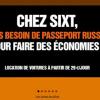 Publicité pour Sixt s'inspirant de l'affaire Gérard Depardieu - janvier 2013