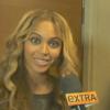 Beyoncé donne une interview à ExtraTV, après sa prestation au Super Bowl, à La Nouvelle-Orléans, le 3 février 2013.
