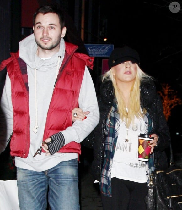 Christina Aguilera et Matthew Rutler le 22 décembre 2012 à Aspen.