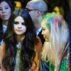 La jolie Selena Gomez, présente sa collection de vêtements pour Adidas, en association avec le label NEO, à New York, le 6 février 2013.