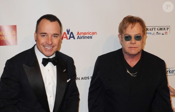 David Furnish et Elton John à New York, le 15 octobre 2012.