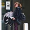 Exclu - Anna Paquin emmène ses jumeaux chez le médecin à Los Angeles, le 7 février 2013.