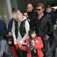 Johnny Hallyday, Laeticia et leurs fillettes : C'est le grand départ !