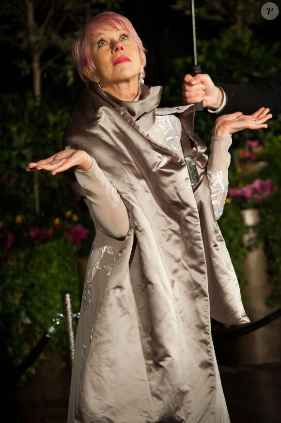 Dame Helen Mirren arrive à l'after party des BAFTA à Londres, le 10 février 2013.