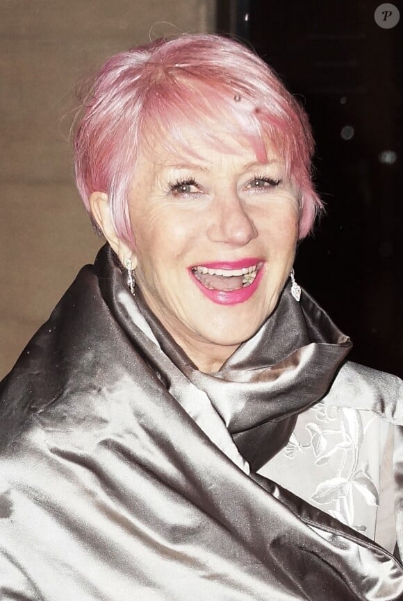 Helen Mirren était présente avec le sourire à l'after party suivant la cérémonie des BAFTA à Londres, le 10 février 2013.