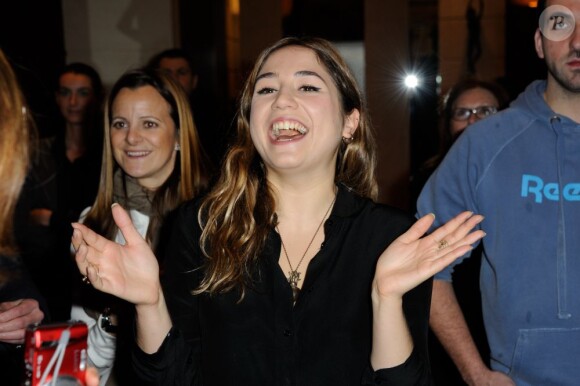 Izïa Higelin lors de la conférence de presse des prix Romy Schneider et Patrick Dewaere Awards à Paris le 11 février 2013