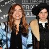 Izïa Higelin et Soko lors de la conférence de presse des prix Romy Schneider et Patrick Dewaere Awards à Paris le 11 février 2013