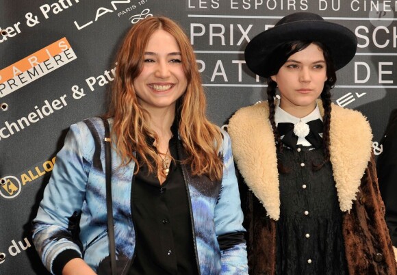 Izia Higelin et Soko nominees comme 'Espoir Feminin' lors la Conference de presse des Prix Romy Schneider et Patrick Dewaere au l'hotel Hayat Vendome a Paris le 11 fevrier 2013.11/02/2013 - 