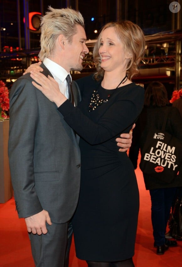 Julie Delpy et Ethan Hawke couple délicieux pour le tapis rouge de Before Midnight à la 63e Berlinale, le 11 février 2013.