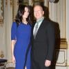 Bruce Willis et sa femme Emma Heming à Paris, le 11 février 2013.