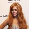 Lindsay Lohan pose au Gala de l'amfAR, à New York, le 6 février 2013.
