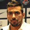 Ezequiel Lavezzi lors de sa présentation au Parc des Princes à Paris le 2 juillet 2012