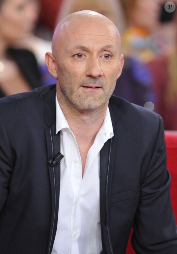 Fabien Barthez à l'enregistrement de l'émission Vivement Dimanche, à Paris, le 13 février 2013. L'émission sera diffusée le 17 février.