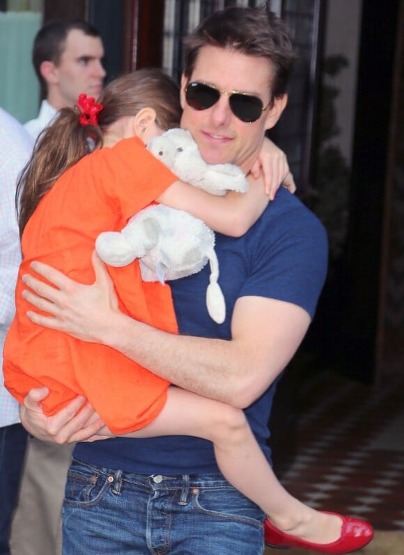 Tom Cruise et sa fille Suri à New York le 17 juillet 2012