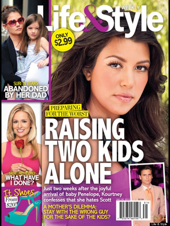 Le magazine Life & Style - avec le titre : "Abandonnée par son papa" - que Tom Cruise poursuite en justice