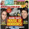 La couverture du magazine National Enquirer qui fait passer Tom Cruise pour un monstre