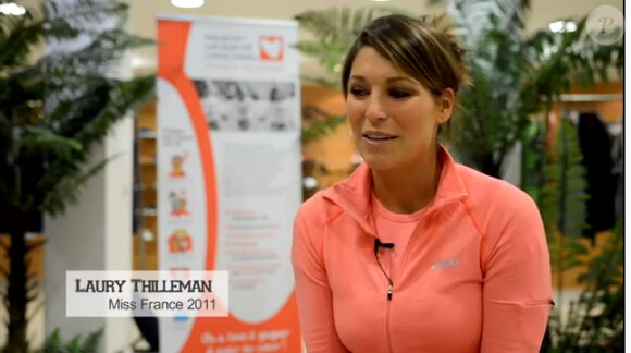 Laury Thilleman s'entraîne pour le Marathon de Paris