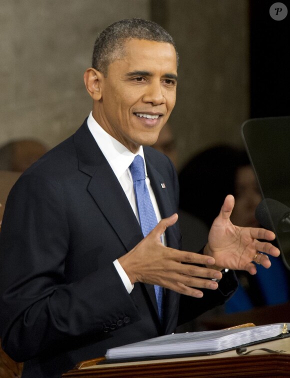 Barack Obama à Washington le 12 février 2013.