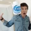 Antonio Banderas se lâche pour une campagne de publicité pour les chewing-gums Extra Professional, le 28 janvier 2013.