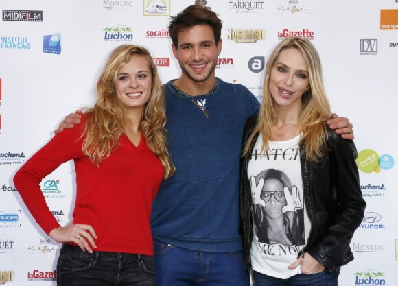 Tonya Kinzinger, Alice Raucoules et Damien Lauretta lors du 15e Festival de Luchon, le 17 février 2013 à Luchon