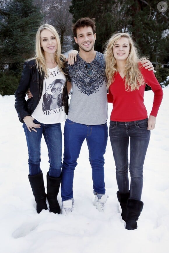 Tonya Kinzinger, Alice Raucoules and Damien Lauretta lors du 15e Festival de Luchon, le 17 février 2013 à Luchon
