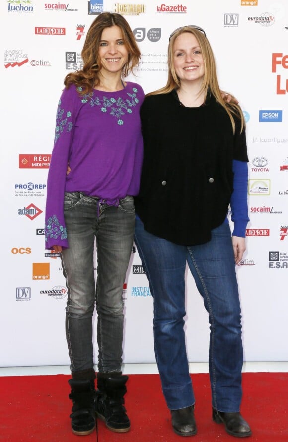 Samantha Renier et Lucie Barret lors du 15e Festival de Luchon, le 17 février 2013 à Luchon