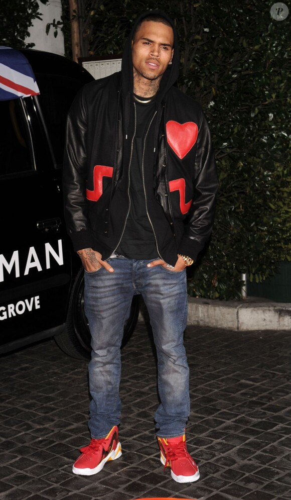 Chris Brown à Hollywood, le 13 février 2013.