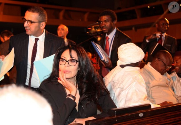 Exclusif - Yamina Benguigui (ministre deleguee en charge des Français de l'etranger et de la Francophonie)) - Soiree de solidarite pour le Mali a l'Unesco a Paris. Le 18 fevrier 201318/02/2013 - Paris