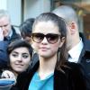 Selena Gomez arrive chez NRJ le 18 février 2013.