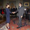 La princesse Victoria de Suède recevait le 18 février 2013 au palais royal, à Stockholm, Karim Ghellab, président de la Chambre des représentants du Maroc.