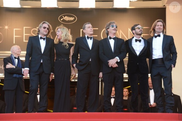 Brad Pitt (à droite) au 65e Festival du film de Cannes, le 22 mai 2012.